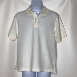 Talbots kids boys white polo shirt NWT Sz 12